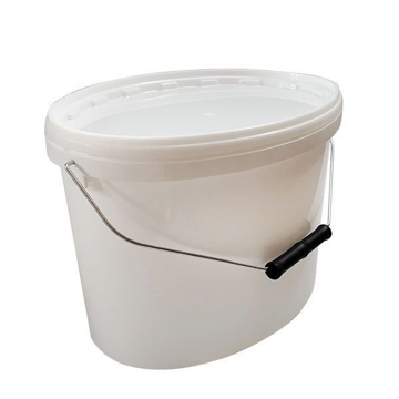 Slika Plastična kanta sa poklopcem 18L bela